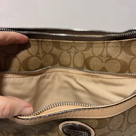 Sold—-Coach Monogram Adjustable Strap Shoulder/Crossbody bag - Picture 6 of 13